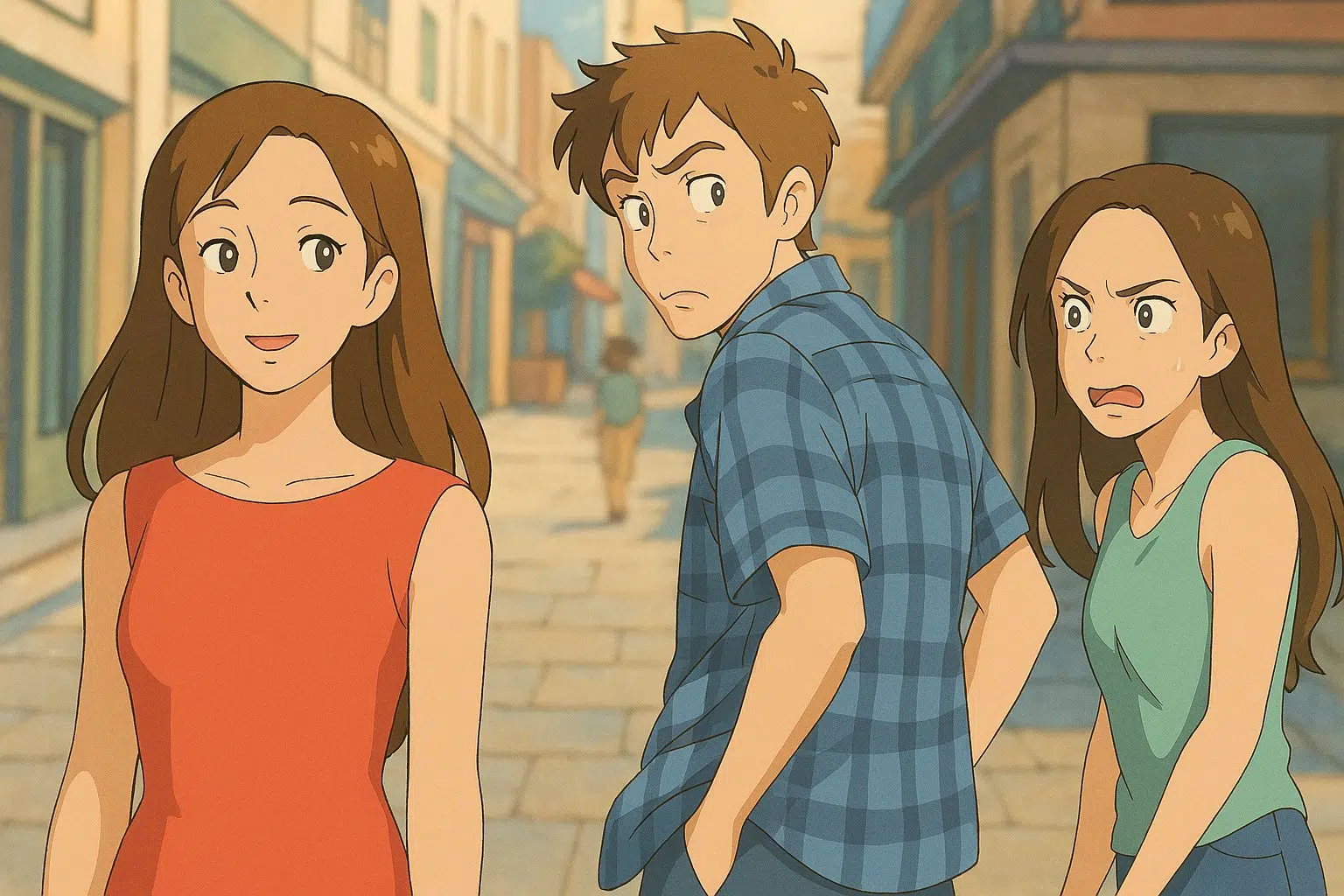 Photo transformed into hand-painted Studio Ghibli anime art