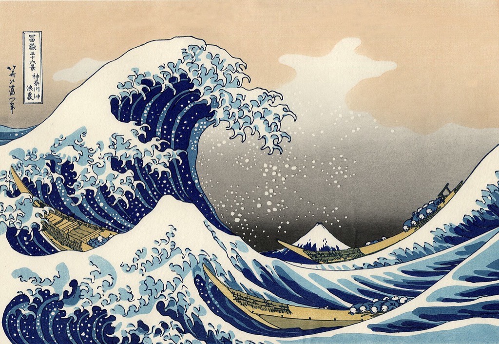 The Great Wave — Hokusai — original painting