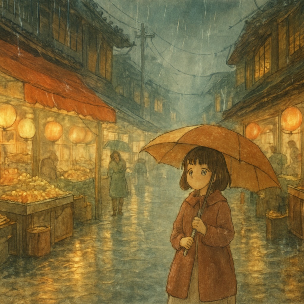 Magical Anime Cityscape AI Art Generator — example artwork