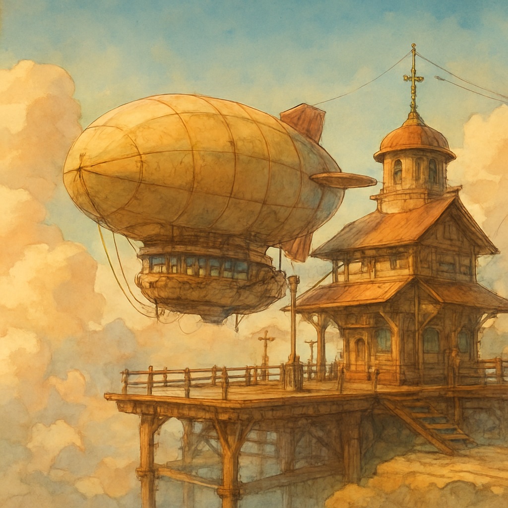 Steampunk Ghibli AI Art Generator — example artwork